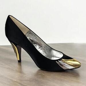 Rosina Ferragamo Schiavone Black Vintage Pumps